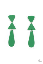 Load image into Gallery viewer, Retro Redux - Green Earring Paparazzi
