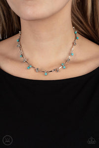 Paparazzi Sahara Social - Blue Necklace