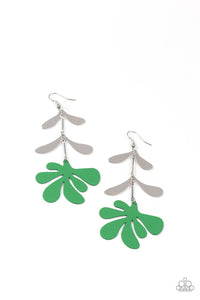 Paparazzi Palm Beach Bonanza - Green Earring