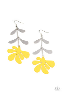 Palm Beach Bonanza - Yellow Earring Paparazzi