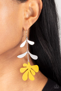 Palm Beach Bonanza - Yellow Earring Paparazzi