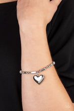 Load image into Gallery viewer, Sweetheart Secrets - White Rhinestone Bracelet Paparazzi
