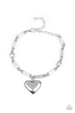Load image into Gallery viewer, Sweetheart Secrets - White Rhinestone Bracelet Paparazzi
