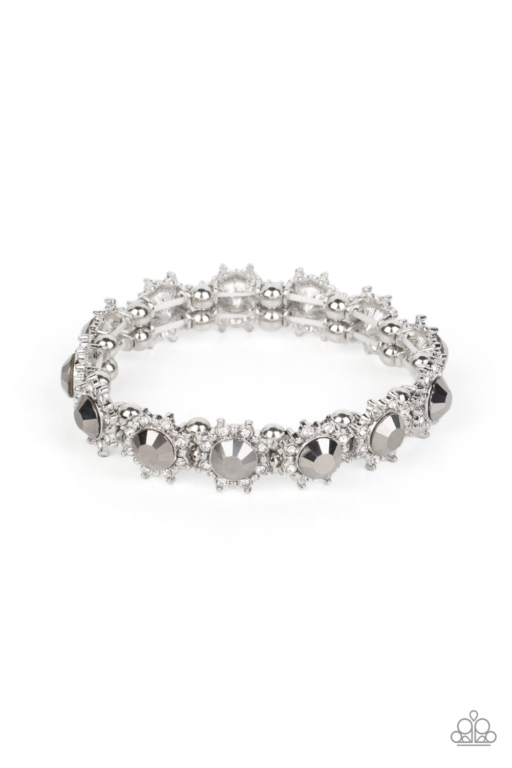 Paparazzi Prismatic Palace - Silver Hematite Bracelet