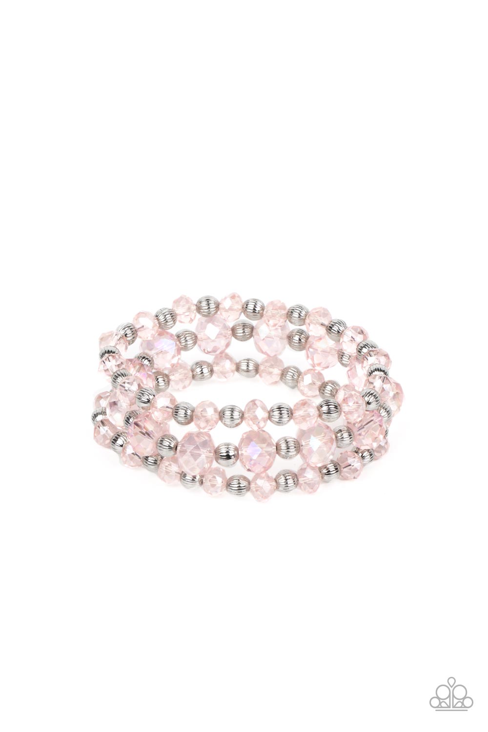 Eiffel Tower Tryst - Pink coil Bracelet Paparazzi