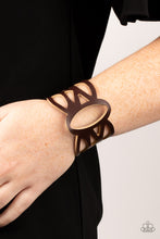 Load image into Gallery viewer, Paparazzi Rural Rodeo - Brown Leather Bracelet
