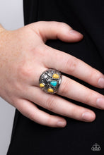 Load image into Gallery viewer, Paparazzi Down-To-Earth Detail - Yellow Stone Ring
