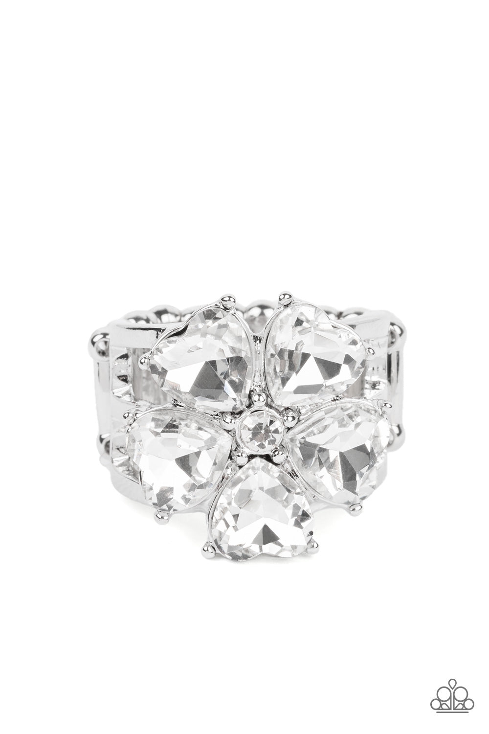 Paparazzi Minnesota Magic - White Rhinestone Ring