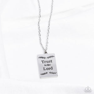 Paparazzi All About Trust - Silver Necklace