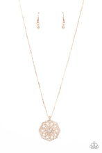 Load image into Gallery viewer, Botanical Bling - Rose Gold Necklace Paparazzi
