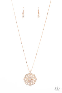 Botanical Bling - Rose Gold Necklace Paparazzi