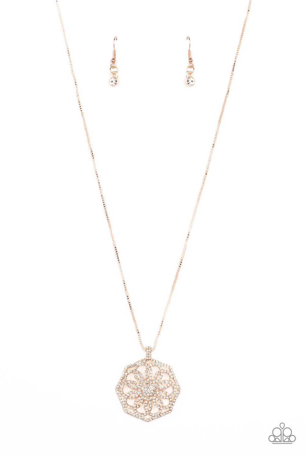 Botanical Bling - Rose Gold Necklace Paparazzi