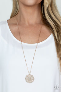 Botanical Bling - Rose Gold Necklace Paparazzi