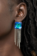 Load image into Gallery viewer, Supernova Novelty - Blue Rhinestone Earring Paparazzi
