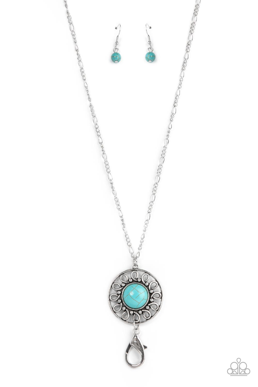 Paparazzi Sahara Suburb - Blue Stone Necklace