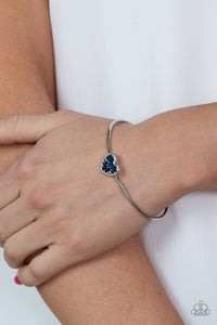 Heart of Ice - Blue Rhinestone Bracelet Paparazzi