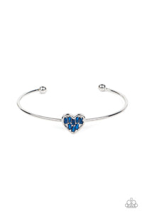 Heart of Ice - Blue Rhinestone Bracelet Paparazzi