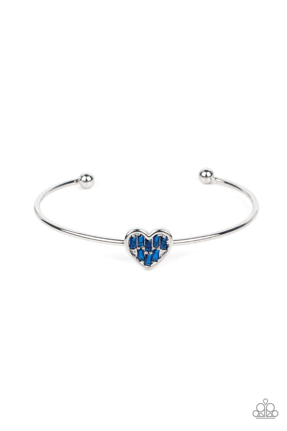 Heart of Ice - Blue Rhinestone Bracelet Paparazzi