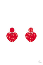 Load image into Gallery viewer, Just a Little Crush - Red Earring Paparazzi
