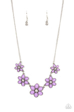 Load image into Gallery viewer, Paparazzi Prairie Party - Purple Floral Necklace
