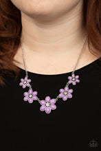 Load image into Gallery viewer, Paparazzi Prairie Party - Purple Floral Necklace
