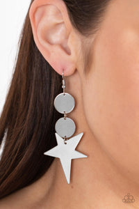 Paparazzi Star Bizarre - Silver Earring