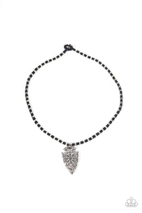 Get Your ARROWHEAD in the Game - Black Necklace Paparazzi