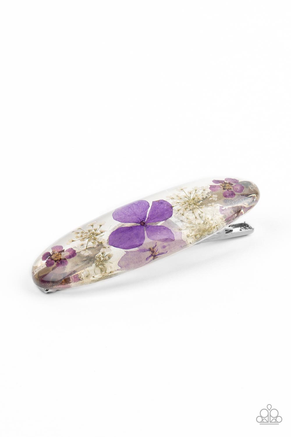 Paparazzi Floral Flurry - Purple Floral Hair Clip