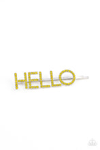 Load image into Gallery viewer, Paparazzi Hello There - Yellow Hair Clip
