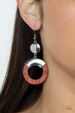 Load image into Gallery viewer, Paparazzi ENTRADA at Your Own Risk - Brown Earring
