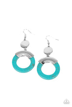 Load image into Gallery viewer, Paparazzi ENTRADA at Your Own Risk - Turquoise Earring
