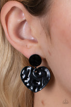 Load image into Gallery viewer, Just a Little Crush - Black Earring Papaprazzi
