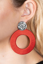 Load image into Gallery viewer, Strategically Sassy - Red Earring Paparazzi
