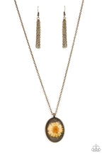 Load image into Gallery viewer, Paparazzi Prairie Passion - Orange &amp; Brass Necklace
