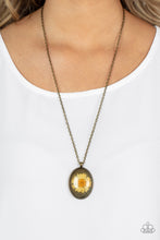 Load image into Gallery viewer, Paparazzi Prairie Passion - Orange &amp; Brass Necklace
