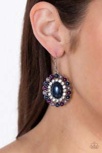 Paparazzi Dolled Up Dazzle - Blue Pearl Earring