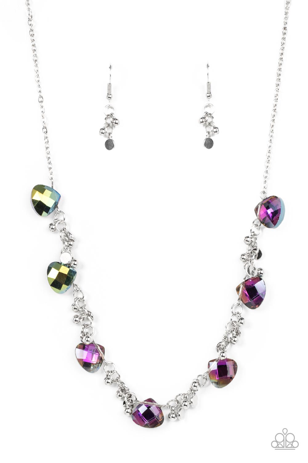 Paparazzi Sassy Super Nova - Multi Iridescent Necklace