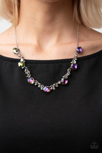 Paparazzi Sassy Super Nova - Multi Iridescent Necklace