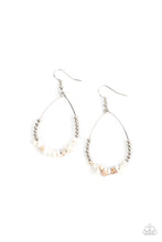 Load image into Gallery viewer, Come Out of Your SHALE - White Stone Earring Paparazzi
