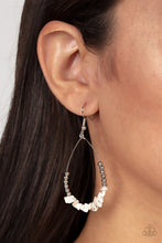 Load image into Gallery viewer, Come Out of Your SHALE - White Stone Earring Paparazzi
