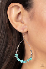 Load image into Gallery viewer, Come Out of Your SHALE - Blue Stone Earring Paparazzi
