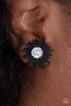 Load image into Gallery viewer, Sunshiny DAIS-y - Black Earring Paparazzi
