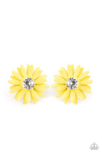 Load image into Gallery viewer, Sunshiny DAIS-y - Yellow Earring Paparazzi
