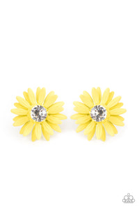 Sunshiny DAIS-y - Yellow Earring Paparazzi