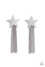 Load image into Gallery viewer, Paparazzi Superstar Solo - White Rhinestone Earring
