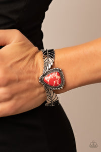 Paparazzi Desert Roost - Red Stone Bracelet