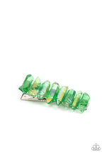 Load image into Gallery viewer, Paparazzi Crystal Caves - Green Hair Clip
