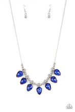 Load image into Gallery viewer, Paparazzi Crown Jewel Couture - Blue Rhinestone Necklace
