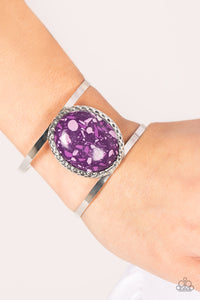 Paparazzi Tantalizingly Terrazzo - Purple Stone Bracelet