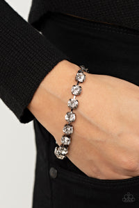 Paparazzi A-Lister Afterglow - Black Rhinestone Bracelet